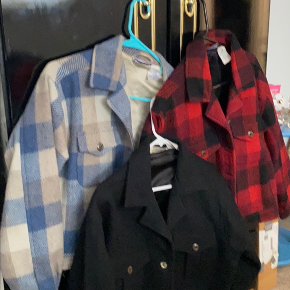 Button up flannel jackets